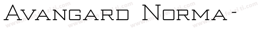 Avangard Norma字体转换